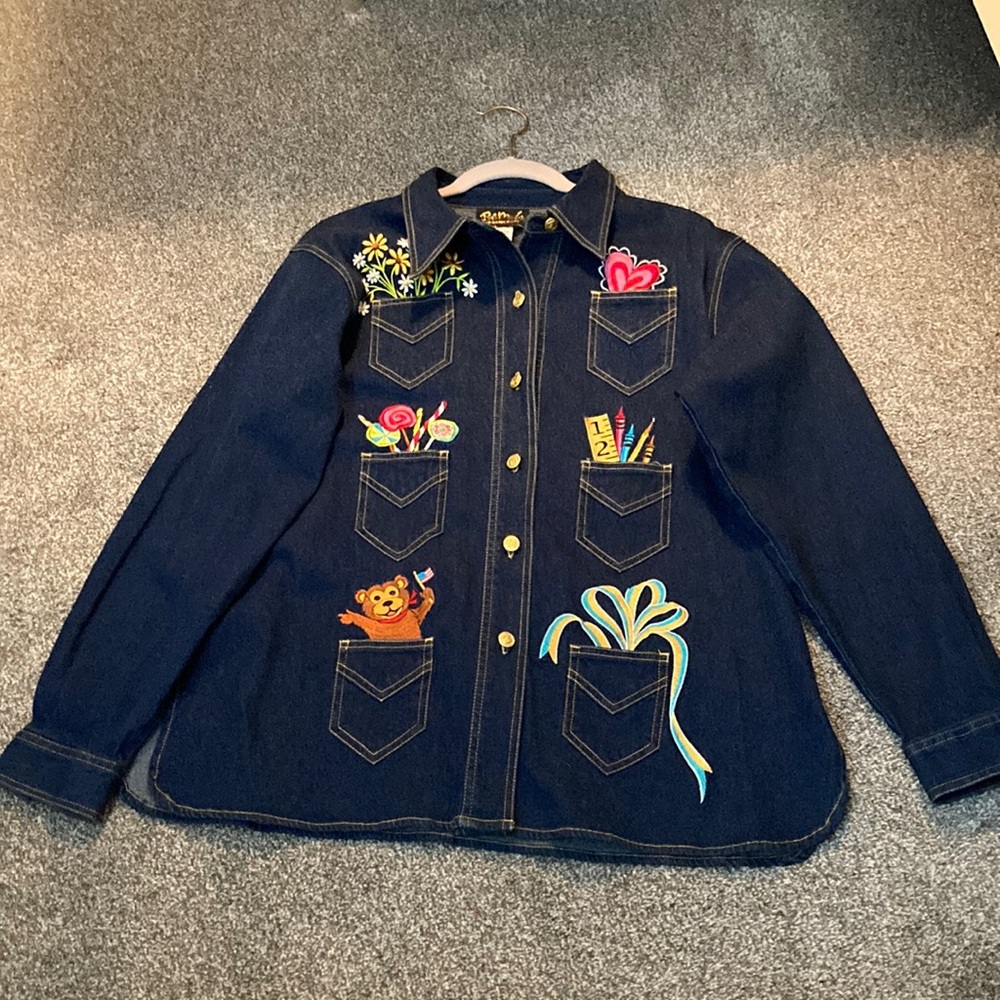 NWT Bob Mackie Wearable Art Jacket